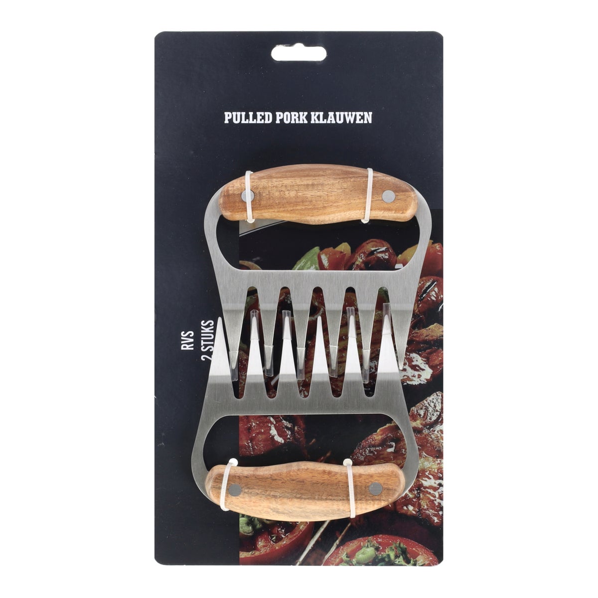 Klauw pulled pork 2stuks RVS Klauw pulled pork 2stuks RVS