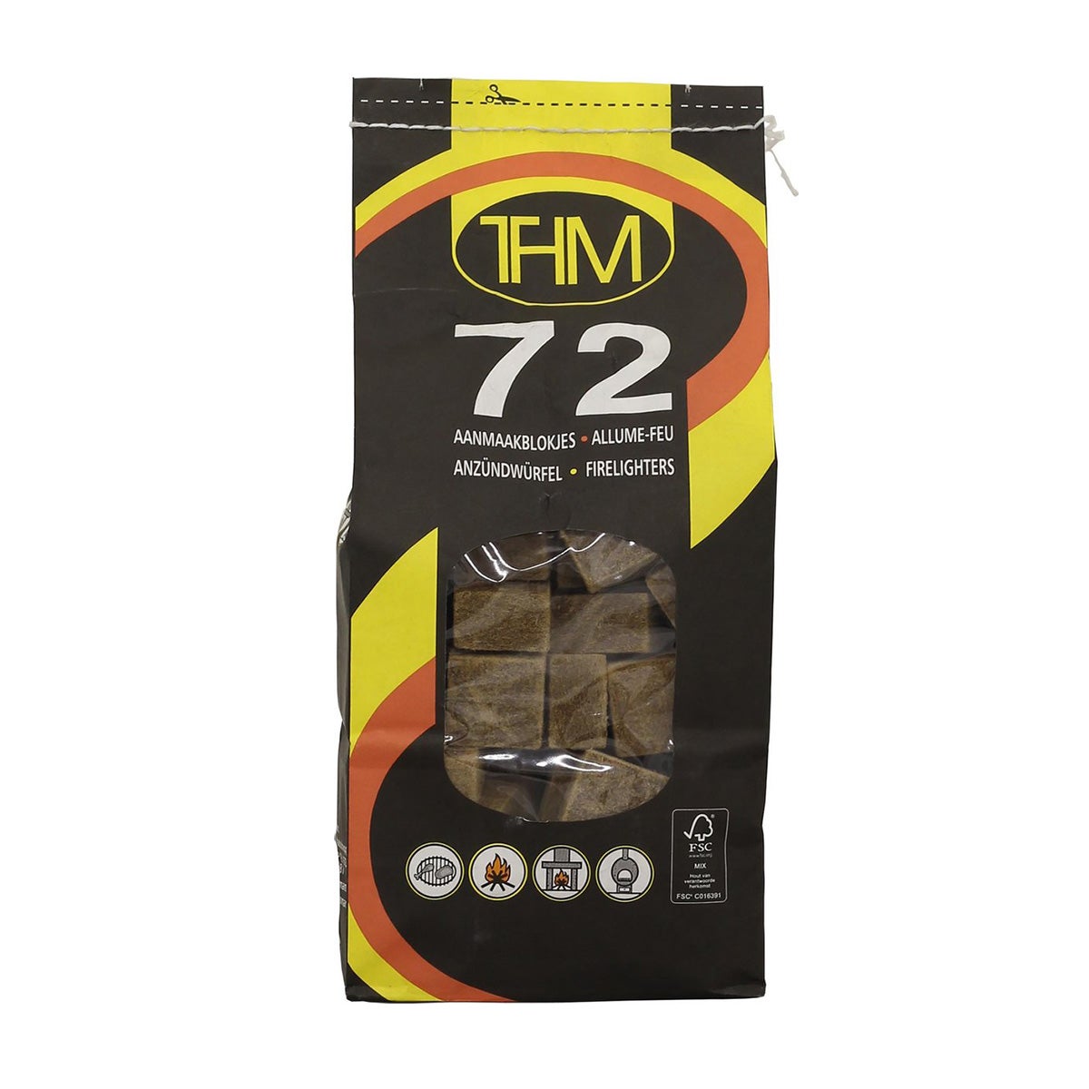 Aanmaakblokjes bruin 72st Aanmaakblokjes bruin 72st