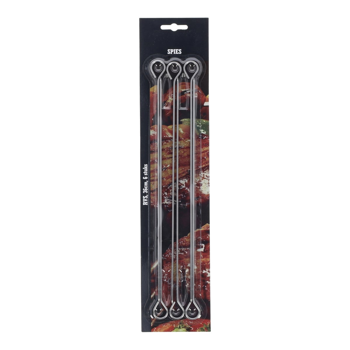 Spies RVS 6 stuks 36 cm Spies RVS 6 stuks 36 cm