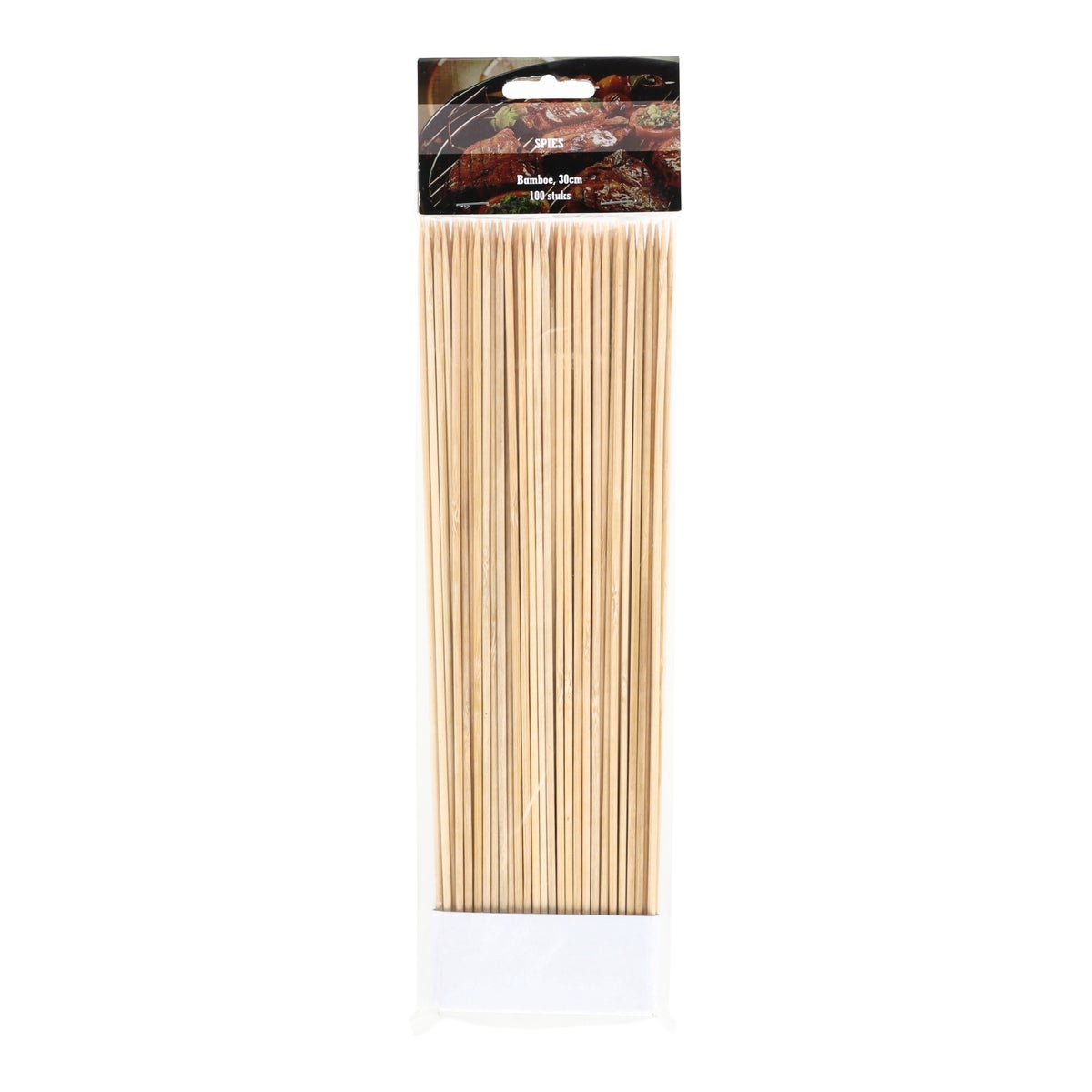 Spies bamboe 100 stuks 30 cm Spies bamboe 100 stuks 30 cm