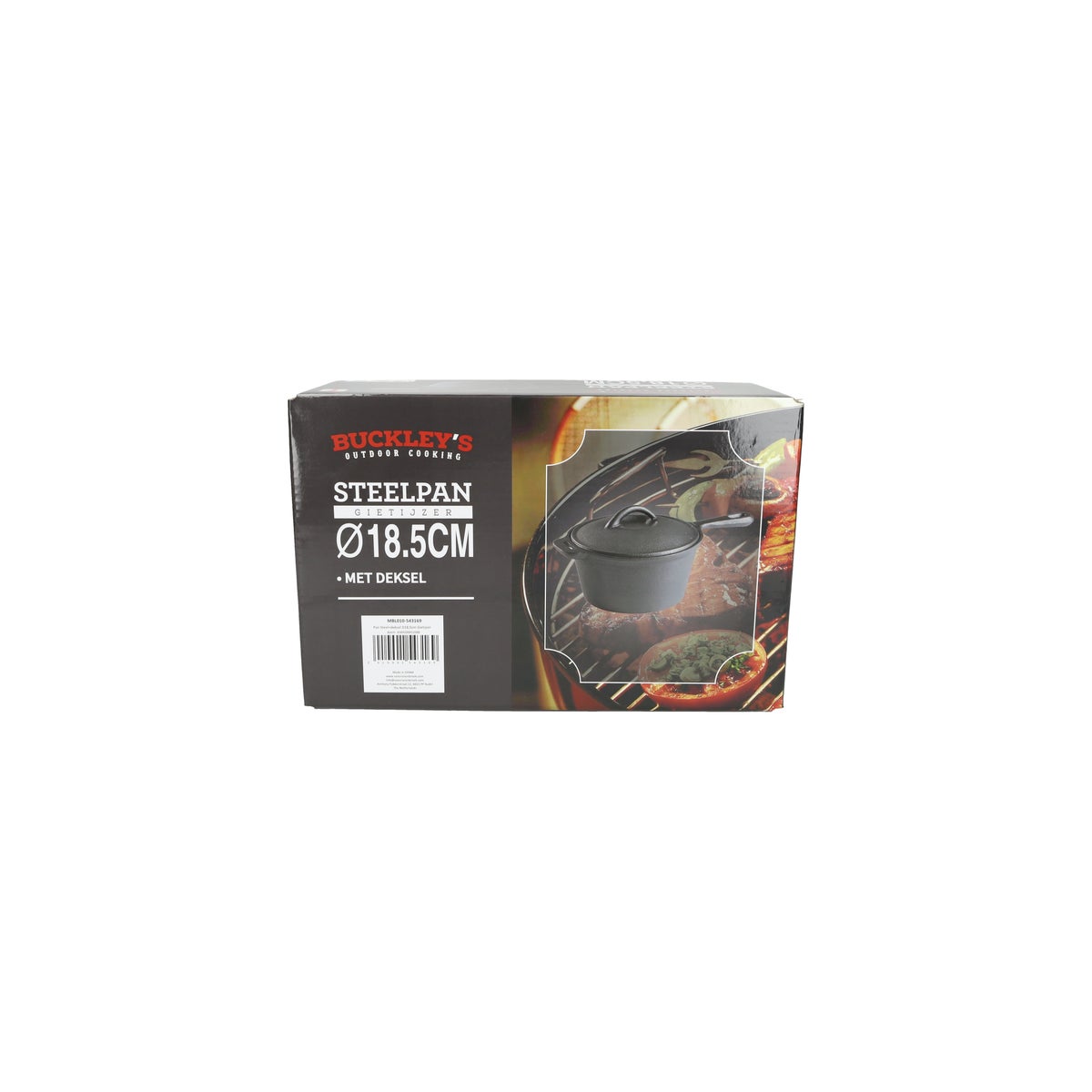 Steelpan met deksel D18,5 cm Gietijzer Steelpan met deksel D18,5 cm Gietijzer