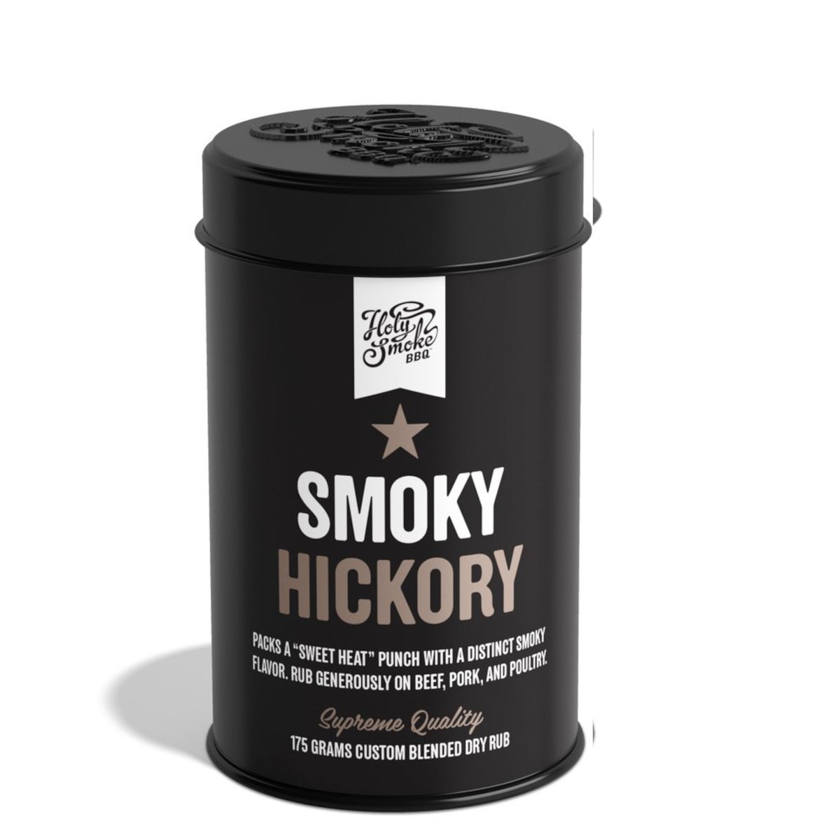 Rub bbq smoky hickory 175 g Holy Smoke Rub bbq smoky hickory 175 g Holy Smoke