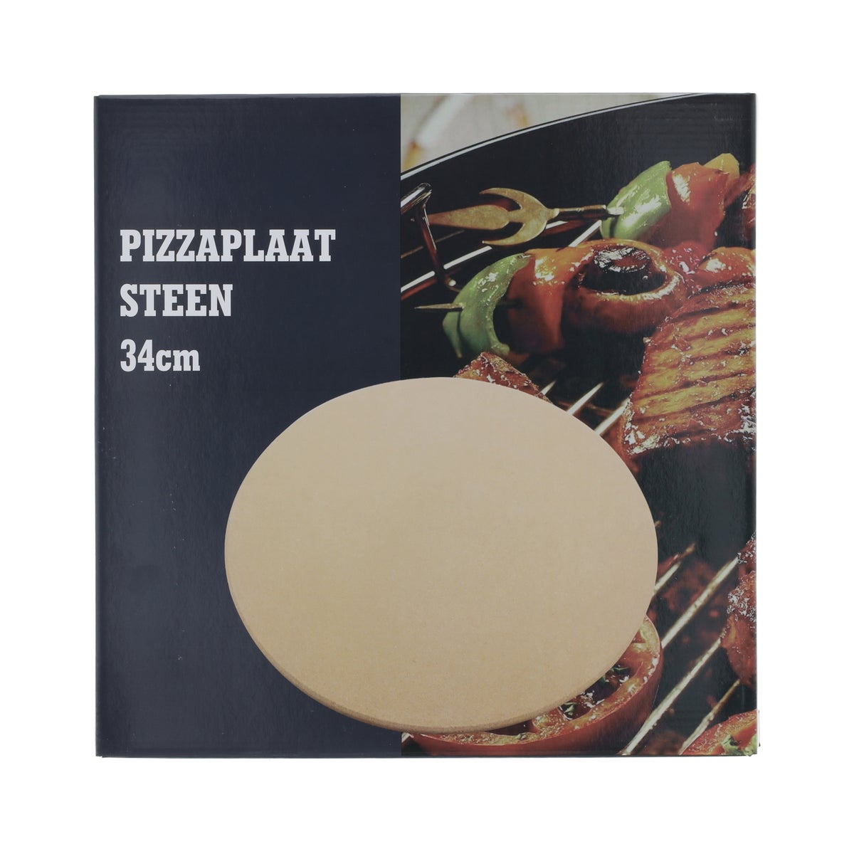 Pizzaplaat steen BBQ 34 cm Pizzaplaat steen BBQ 34 cm