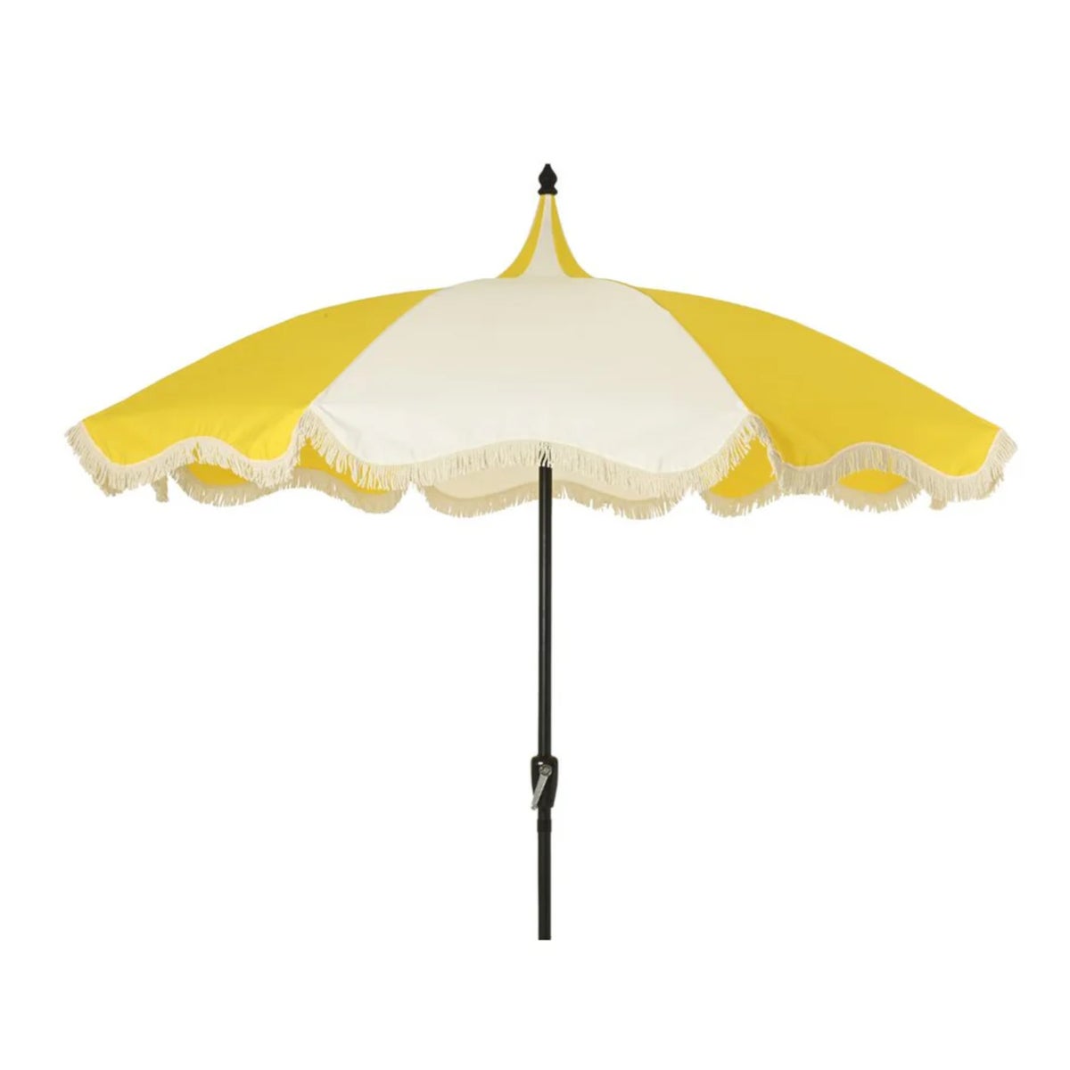 Parasol geel wit 250 cm Parasol geel wit 250 cm