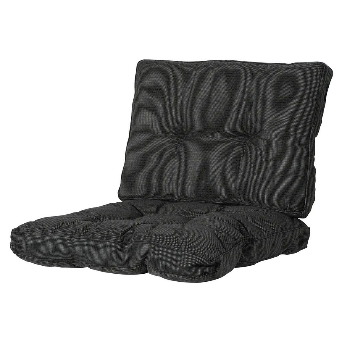 Rib black lounge zitkussen 60 x 60 cm Rib black lounge zitkussen 60 x 60 cm