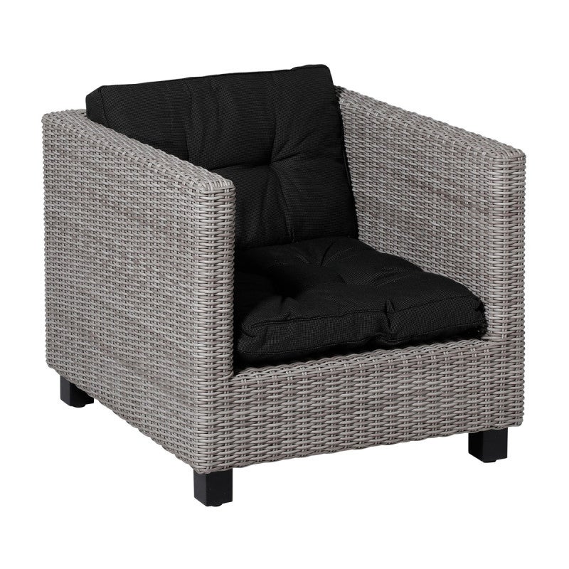 Rib black lounge zitkussen 60 x 60 cm Rib black lounge zitkussen 60 x 60 cm