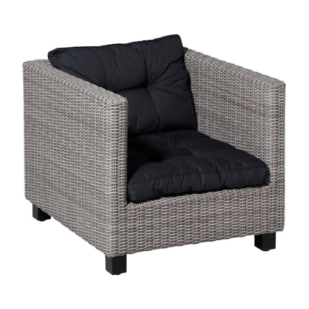 Basic black lounge zitkussen 60 x 60 cm Basic black lounge zitkussen 60 x 60 cm