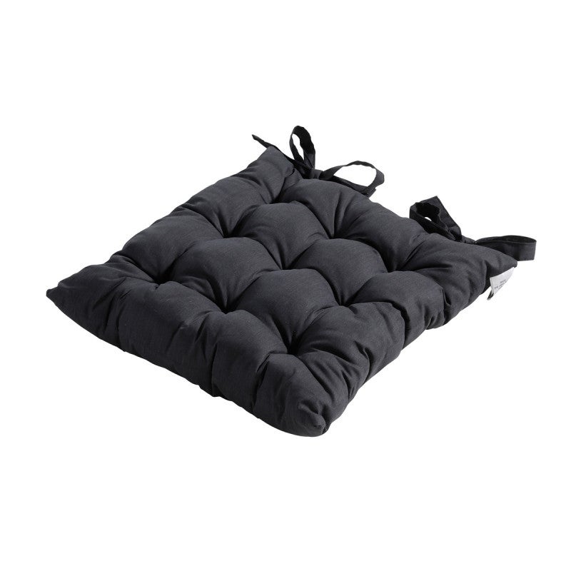 Basic black Toscane kussen 46 x 46 cm Basic black Toscane kussen 46 x 46 cm