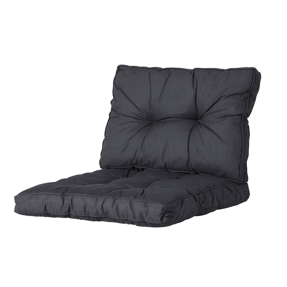 Basic black lounge rugkussen 60 x 40 cm Basic black lounge rugkussen 60 x 40 cm