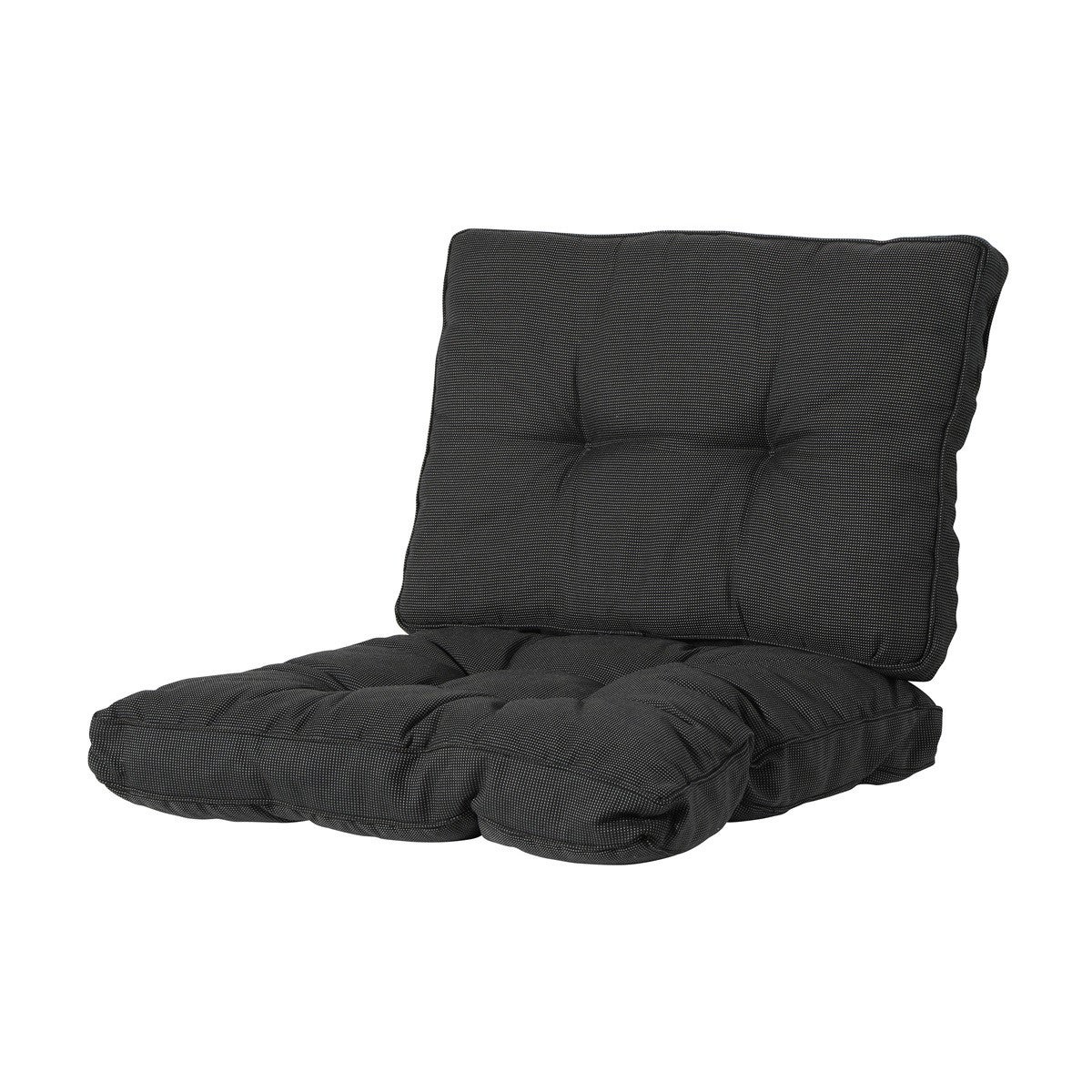 Rib black lounge rugkussen 60 x 40 cm Rib black lounge rugkussen 60 x 40 cm