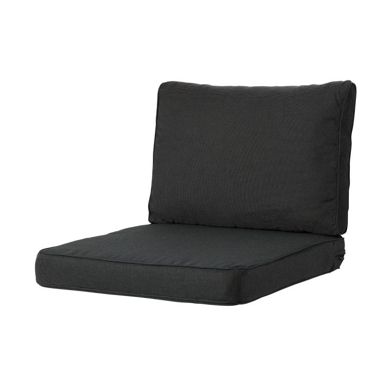 Rib black zitkussen lounge lux 60 x 60 cm Rib black zitkussen lounge lux 60 x 60 cm