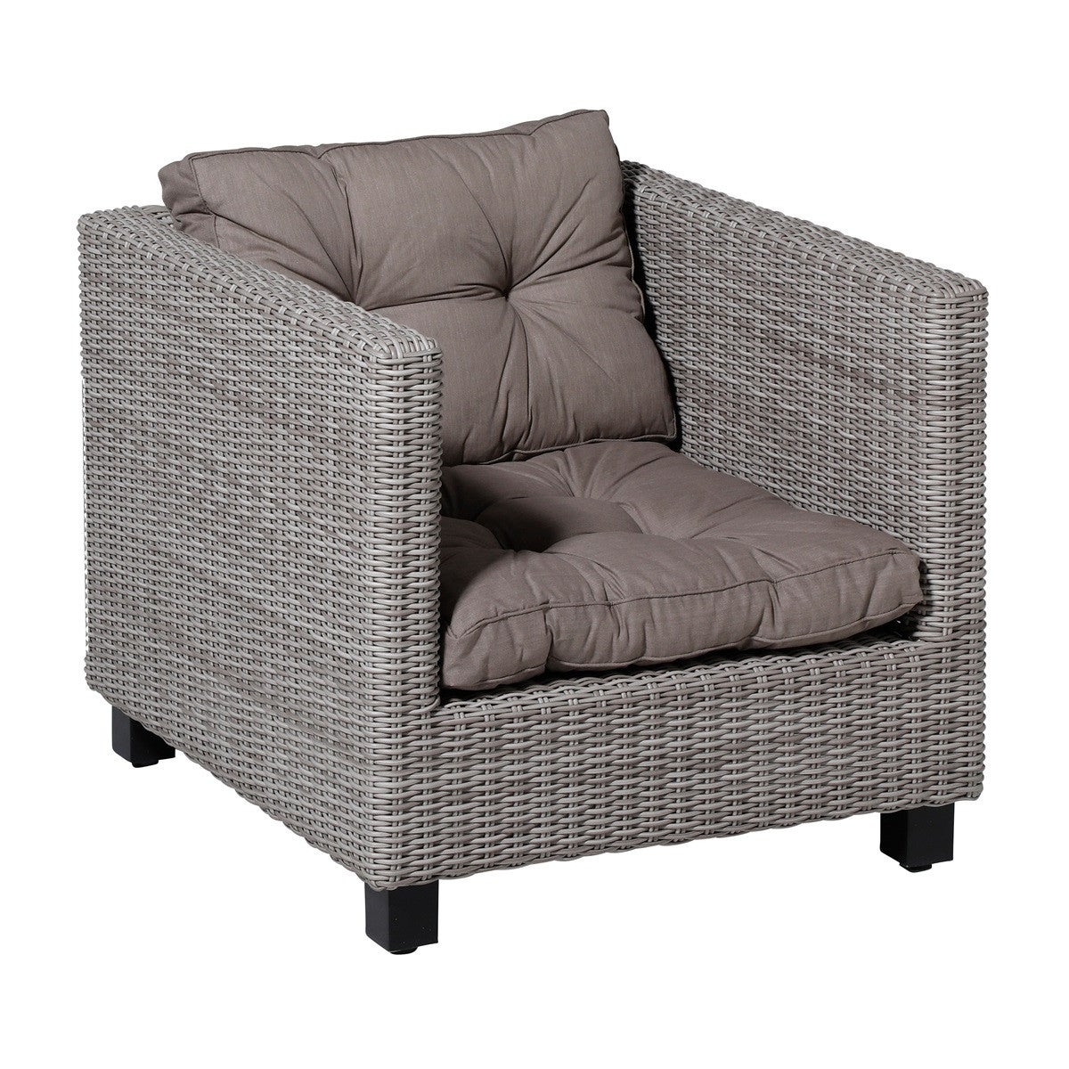 Basic taupe lounge zitkussen 60 x 60 cm Basic taupe lounge zitkussen 60 x 60 cm