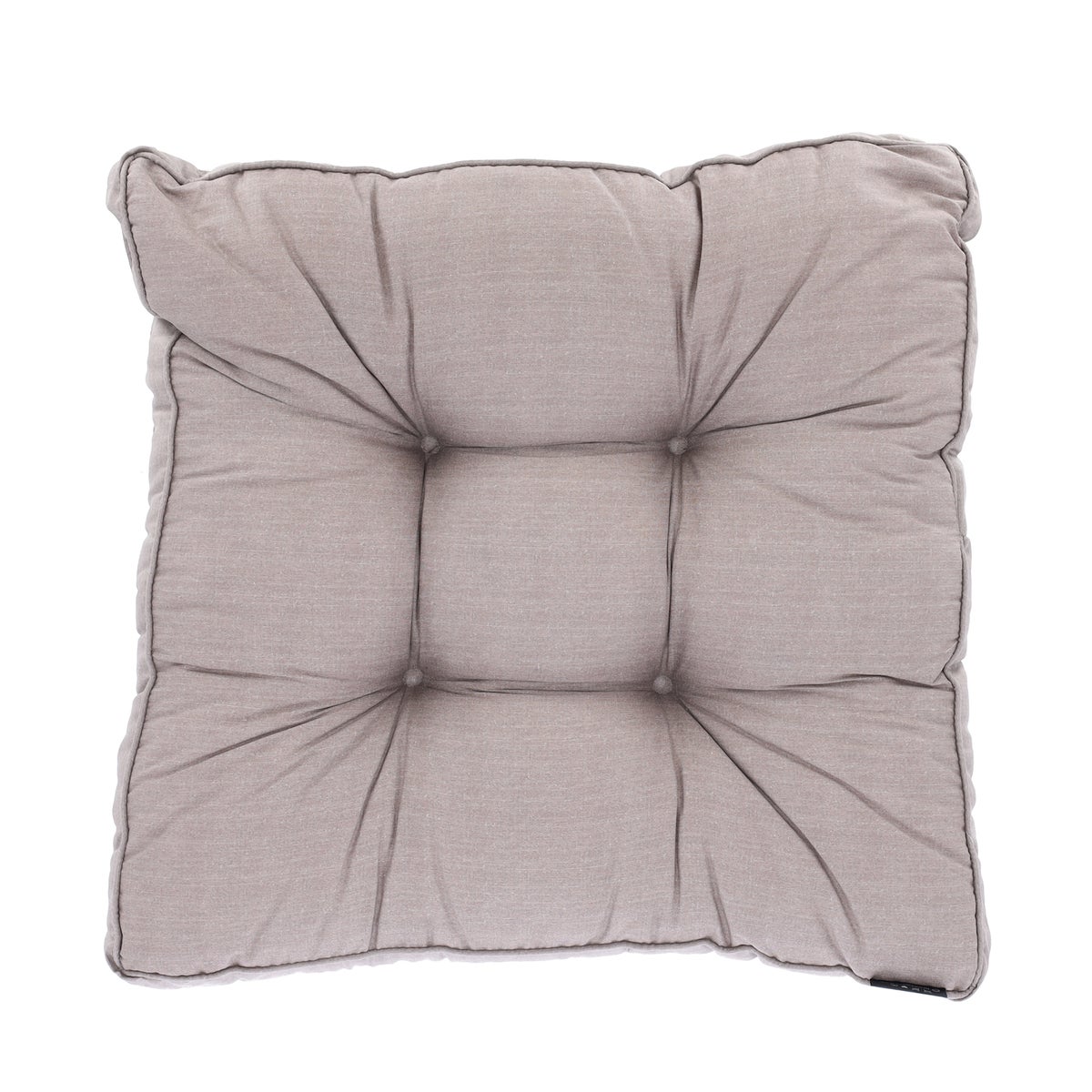 Basic taupe lounge zitkussen 60 x 60 cm Basic taupe lounge zitkussen 60 x 60 cm