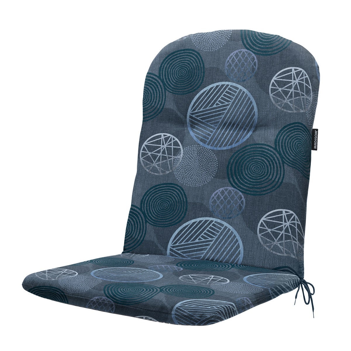 Circle Blue hoog kuipkussen 96 x 45 cm Circle Blue hoog kuipkussen 96 x 45 cm