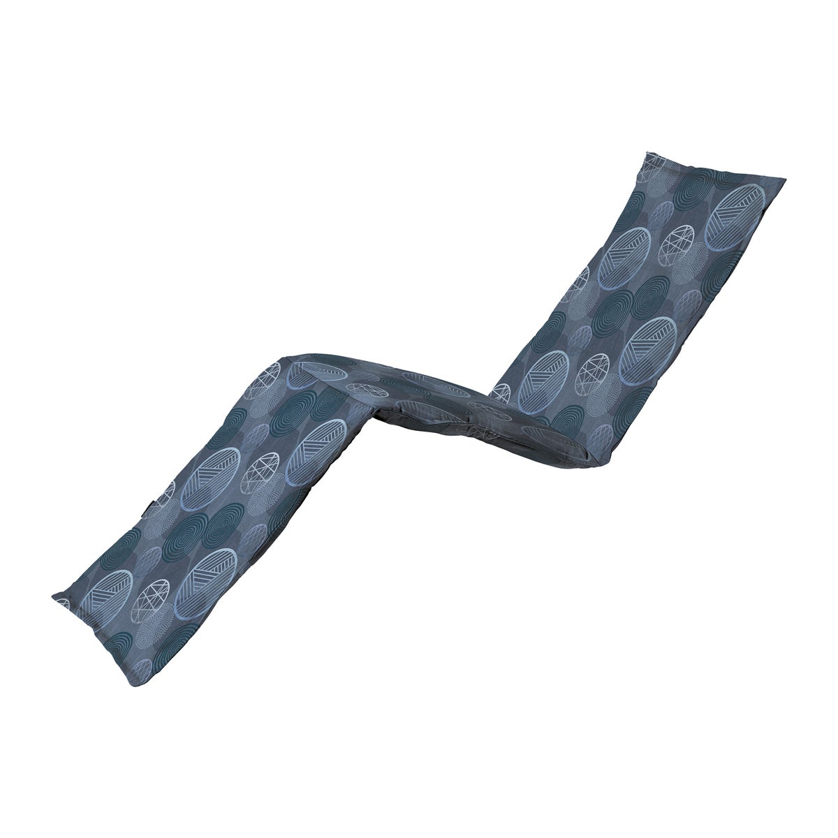 Circle Blue ligbedkussen 200 x 65 cm Circle Blue ligbedkussen 200 x 65 cm