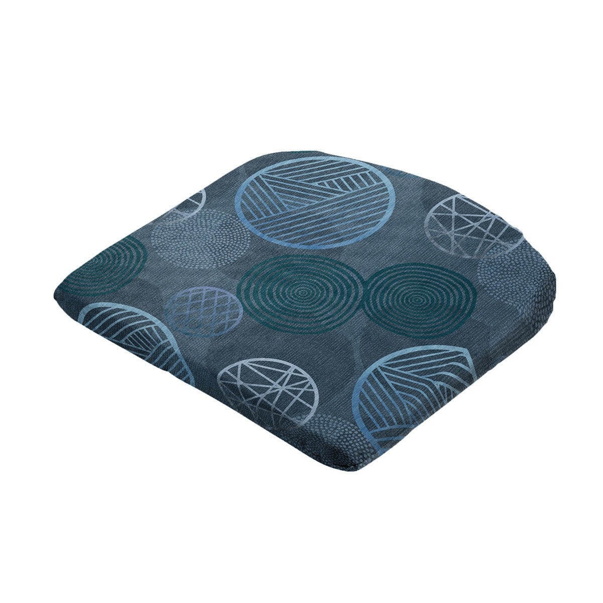 Circle Blue zitkussen 46 x 48 cm Circle Blue zitkussen 46 x 48 cm