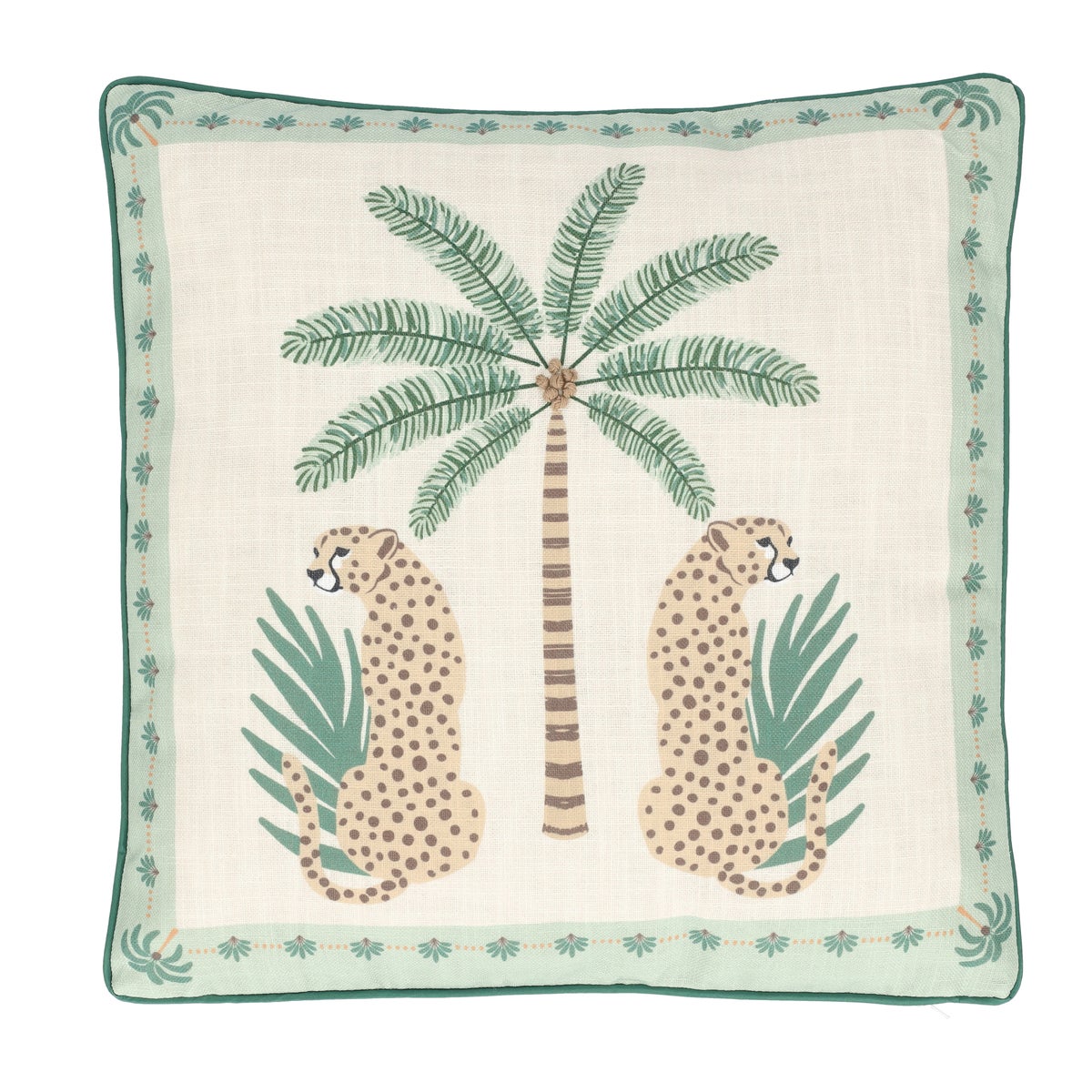 Kussen palmtree leopard 45 cm Kussen palmtree leopard 45 cm