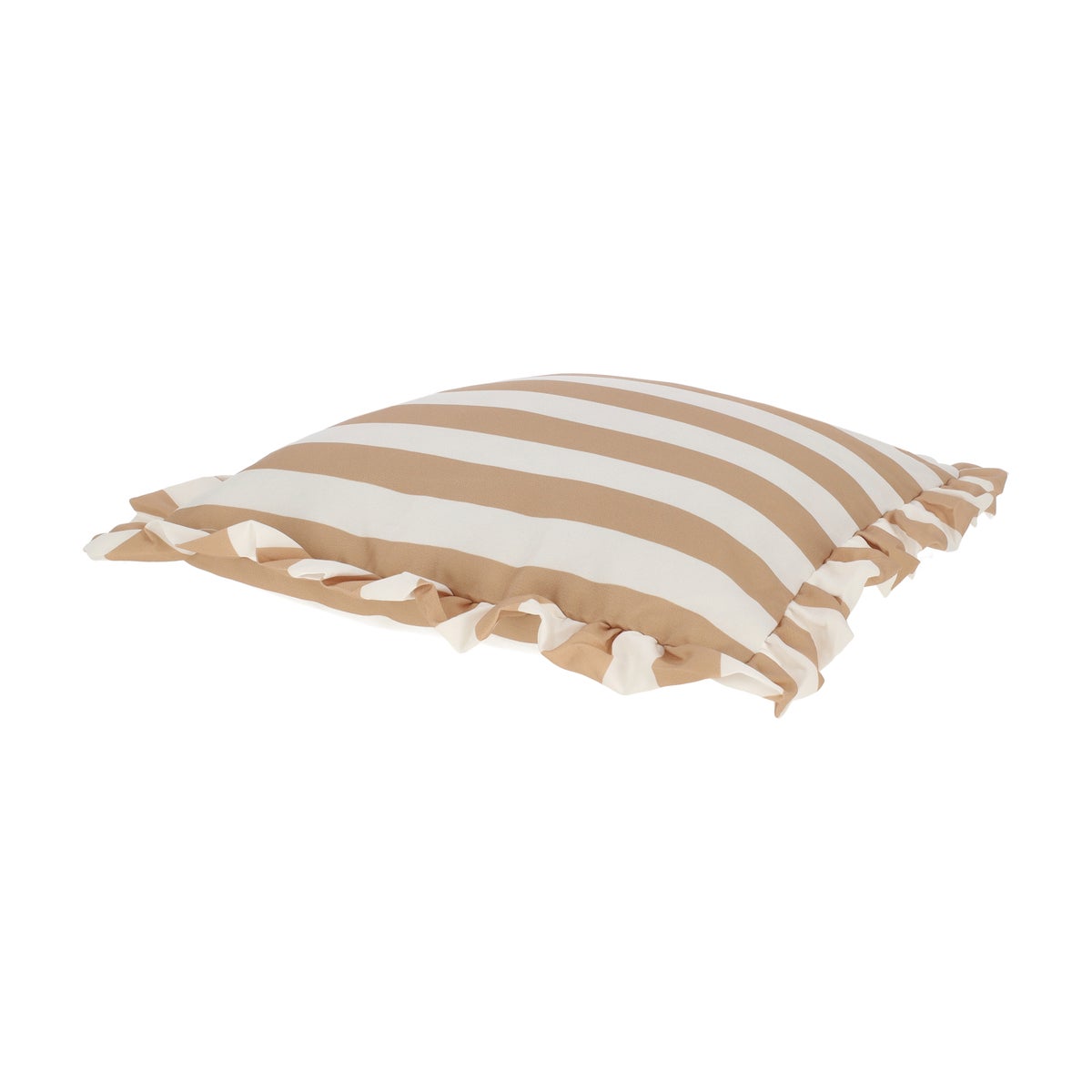Kussen franje stripe beige 45 cm Kussen franje stripe beige 45 cm