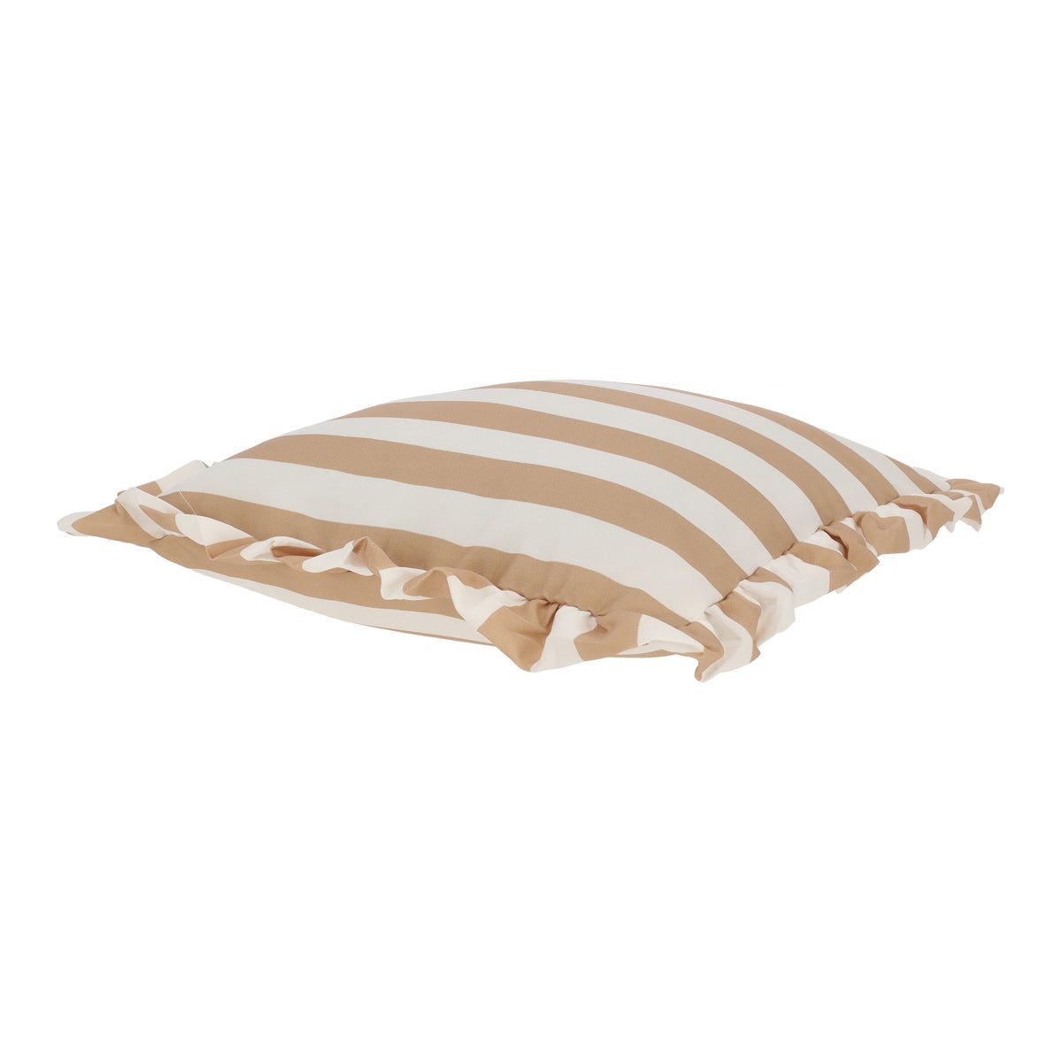 Kussen franje stripe beige 45 cm Kussen franje stripe beige 45 cm