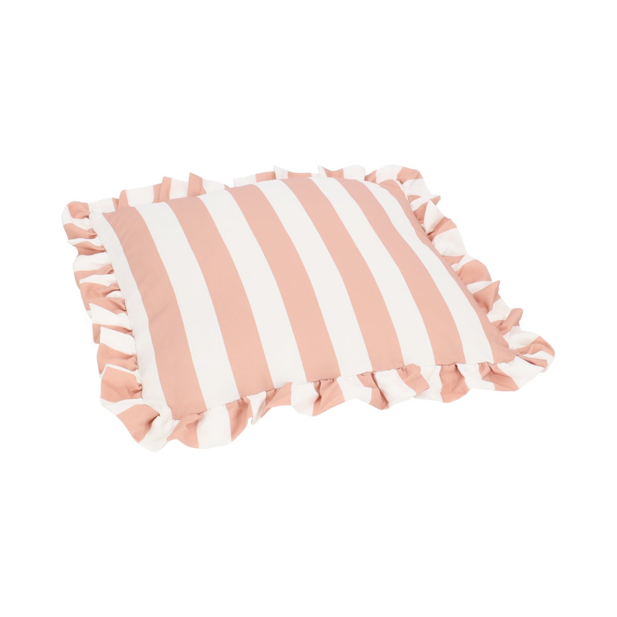 Kussen franje stripe oranje 45 cm Kussen franje stripe oranje 45 cm