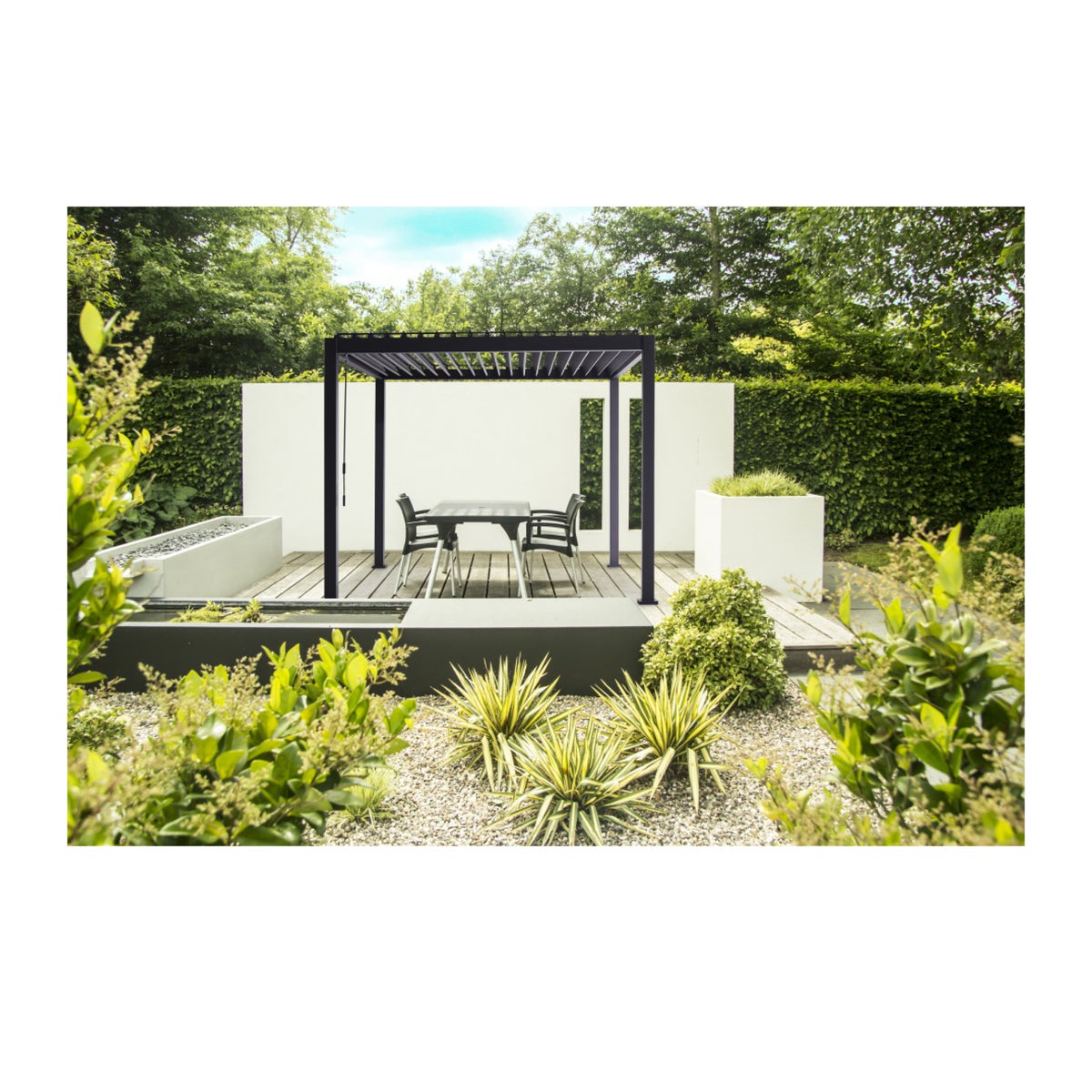 Pergola Mirador 80 Solid antraciet 3x3M Pergola Mirador 80 Solid antraciet 3x3M