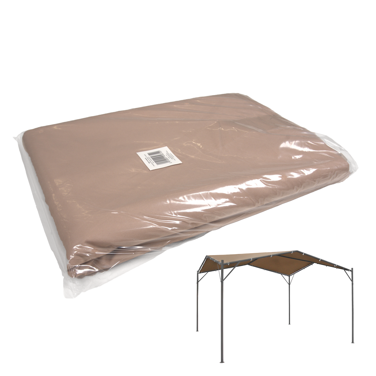 Dakdoek pergola Robella taupe Bois le Duc Dakdoek pergola Robella taupe Bois le Duc