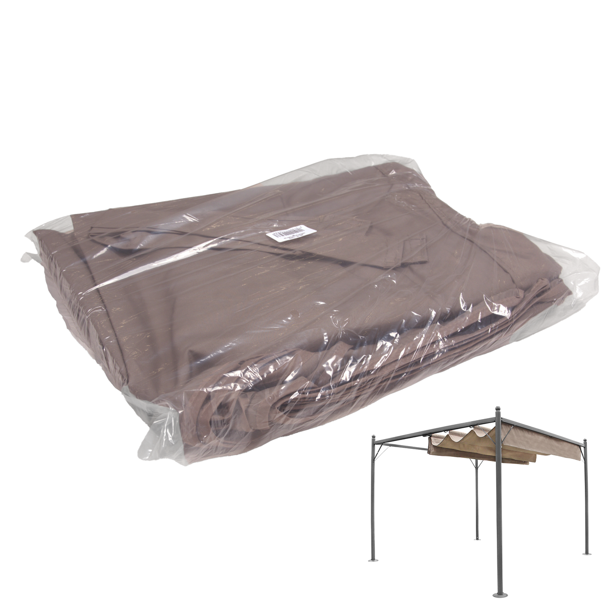Dakdoek pergola Gatto taupe Bois le Duc Dakdoek pergola Gatto taupe Bois le Duc
