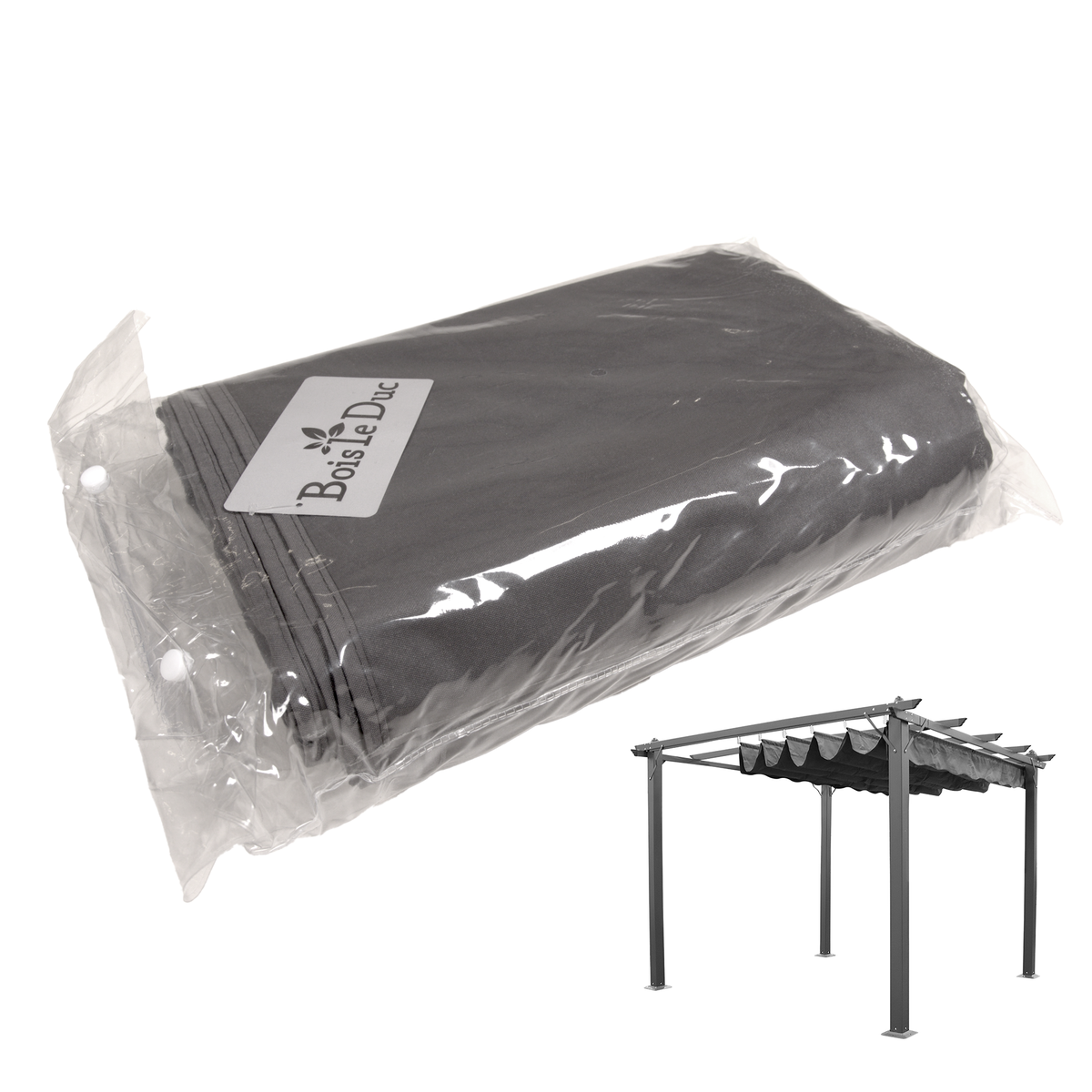 Dakdoek pergola Aviano 3 x 3 m grijs Dakdoek pergola Aviano 3 x 3 m grijs