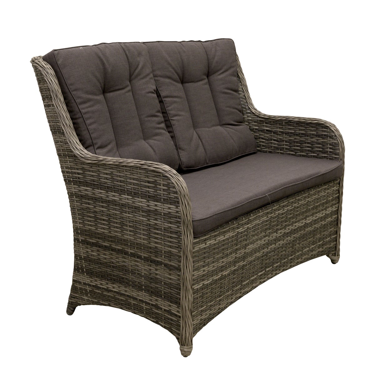Bank 2 zit Ricci willow grey met kussens Bank 2 zit Ricci willow grey met kussens