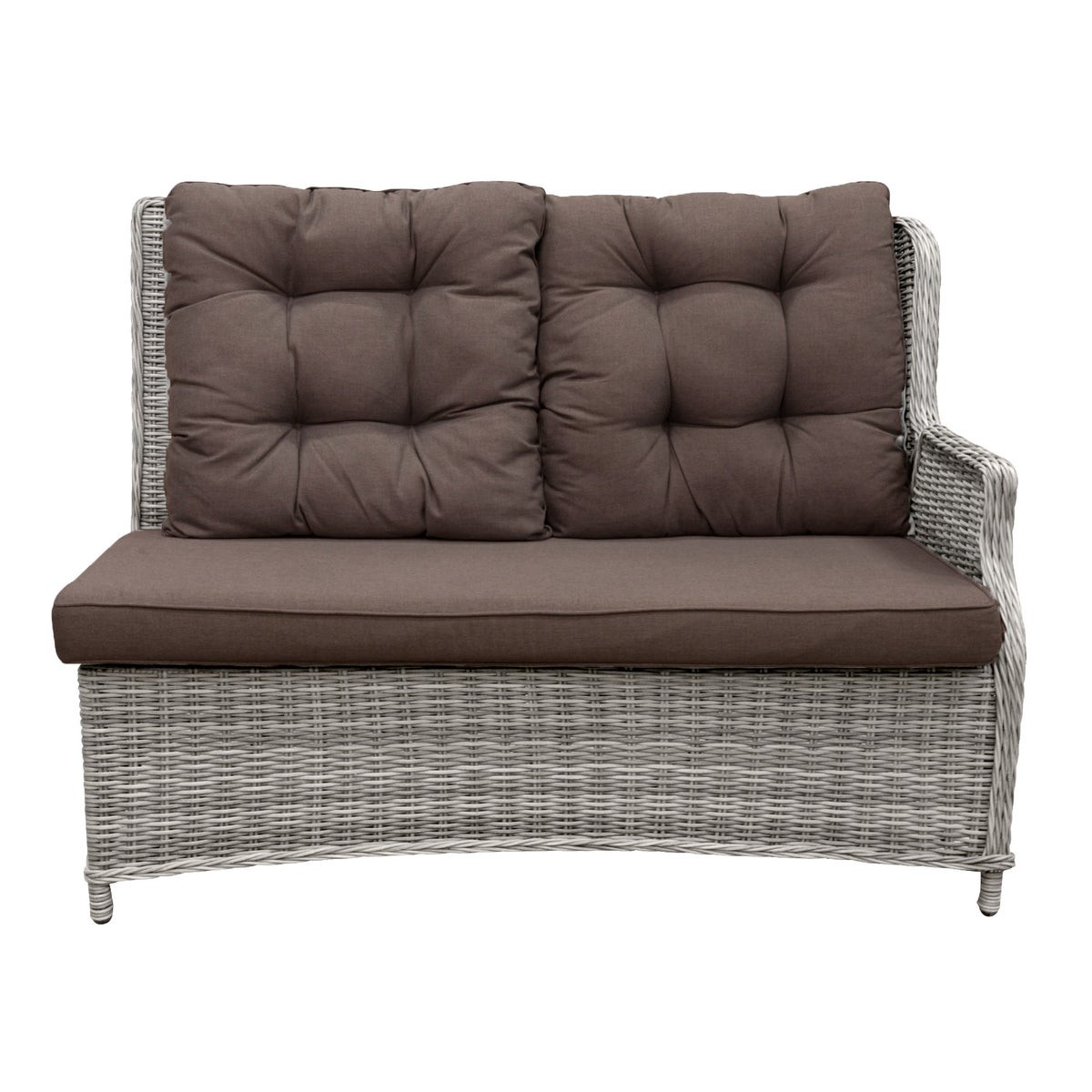 Bank 2-zit L verst Aprano white grey Bank 2-zit L verst Aprano white grey