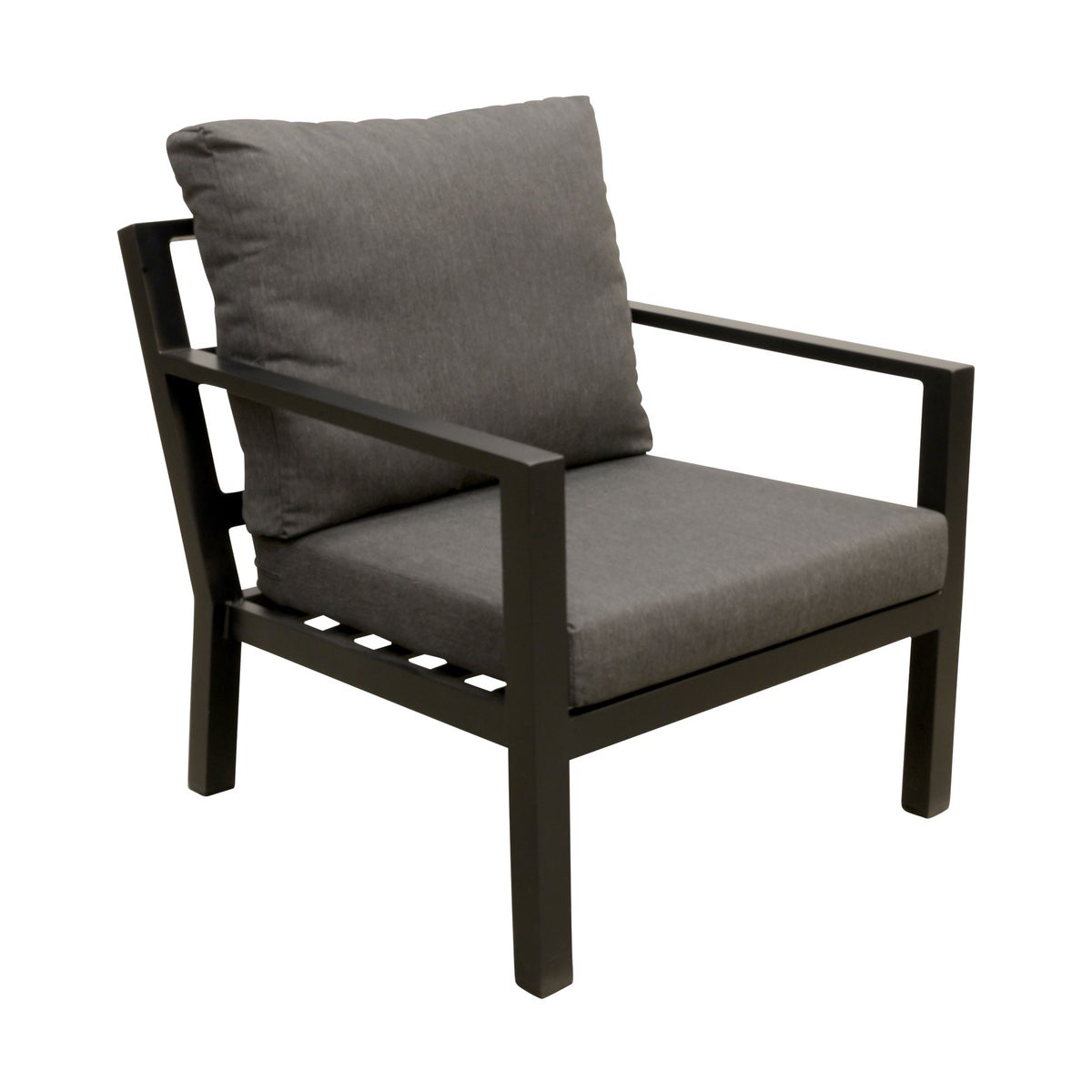 Stoel Brozzi zwart +kussens Stoel Brozzi zwart +kussens