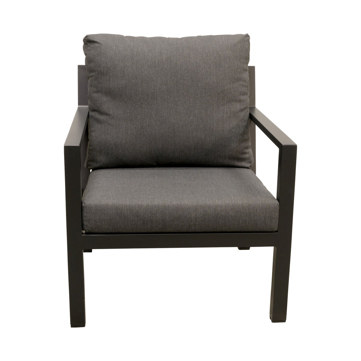 Stoel Brozzi zwart met kussens Stoel Brozzi zwart met kussens