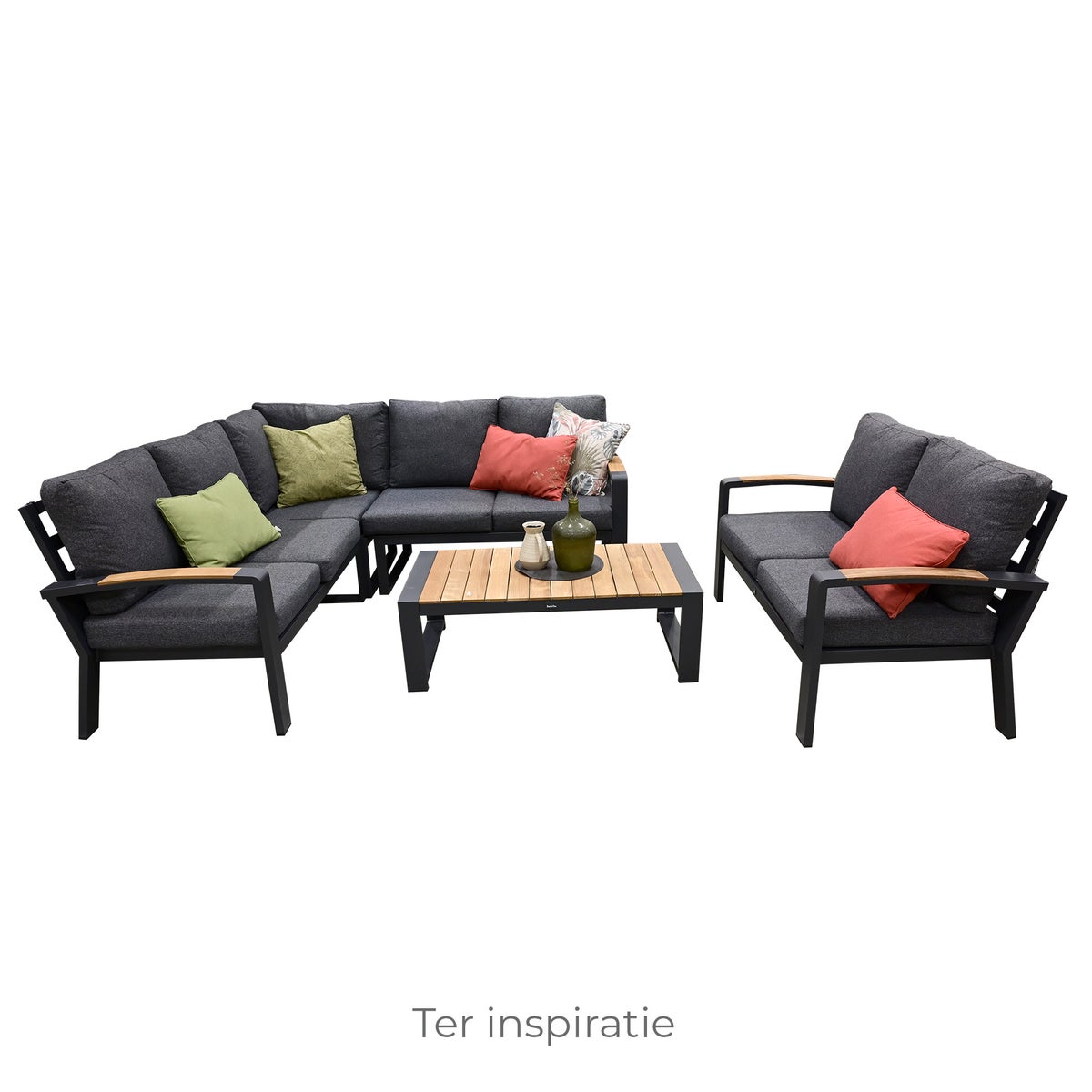 Tafel Foxton 116x60 cm Antraciet Bois le Duc Tafel Foxton 116x60 cm Antraciet Bois le Duc