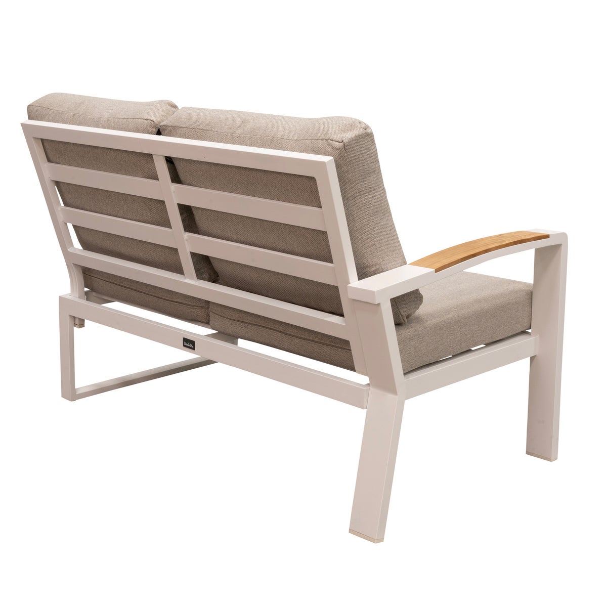 Bank 2-zit links Foxton wit met kussens Bank 2-zit links Foxton wit met kussens