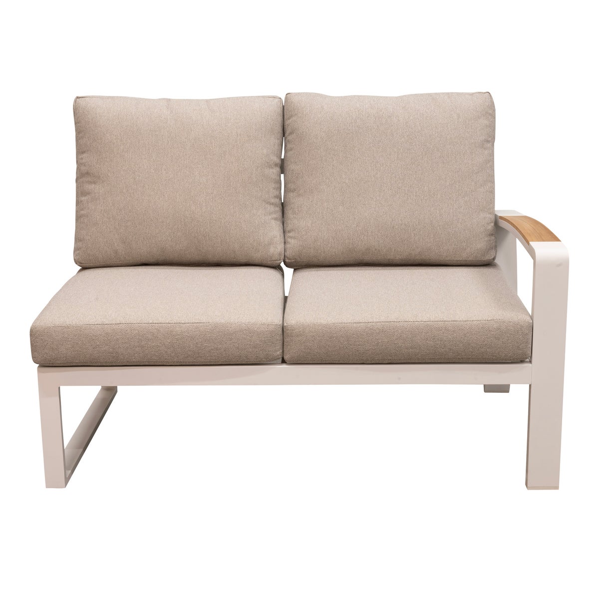 Bank 2-zit rechts Foxton wit met kussens Bank 2-zit rechts Foxton wit met kussens