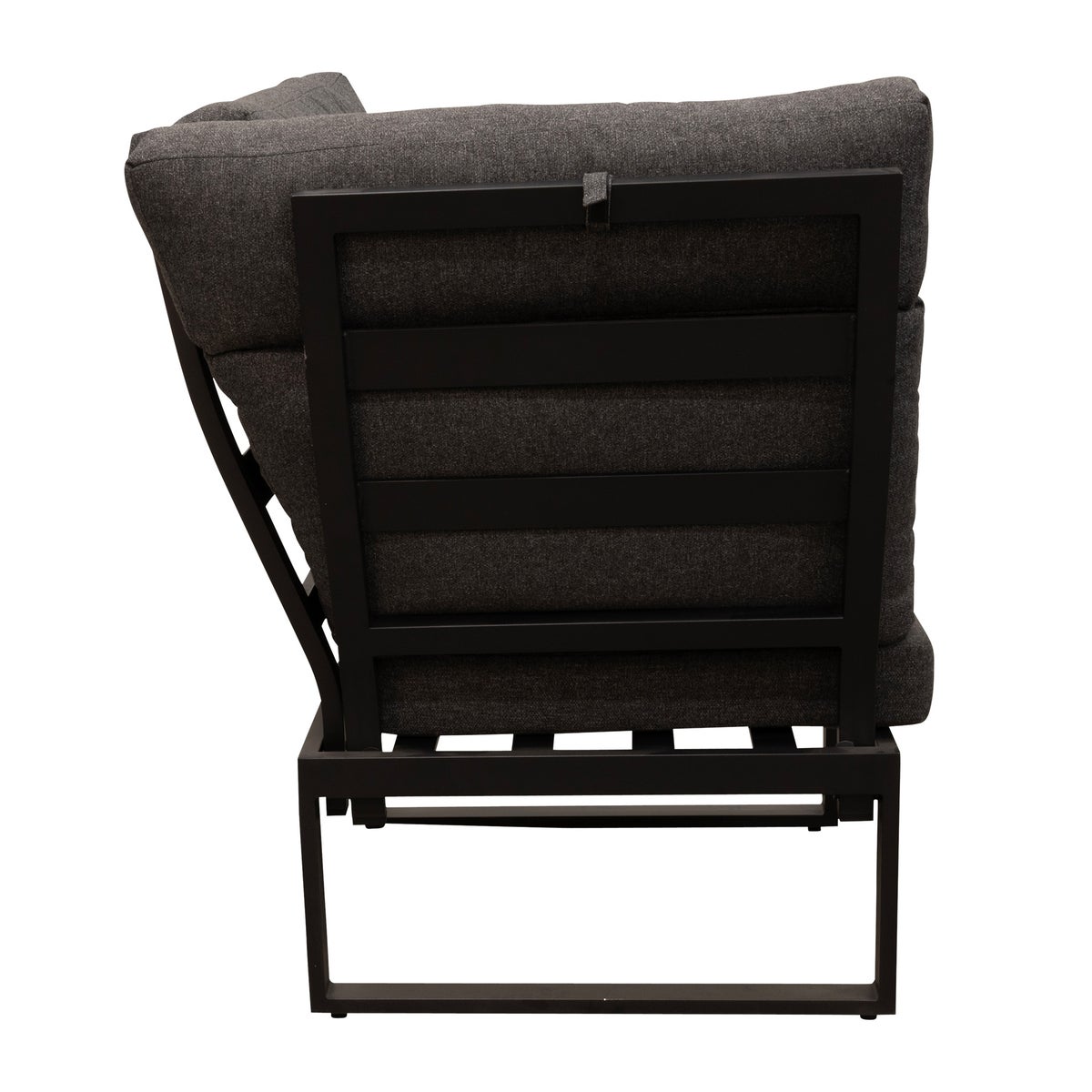 Bank hoek Harston zwart met kussens Bank hoek Harston zwart met kussens