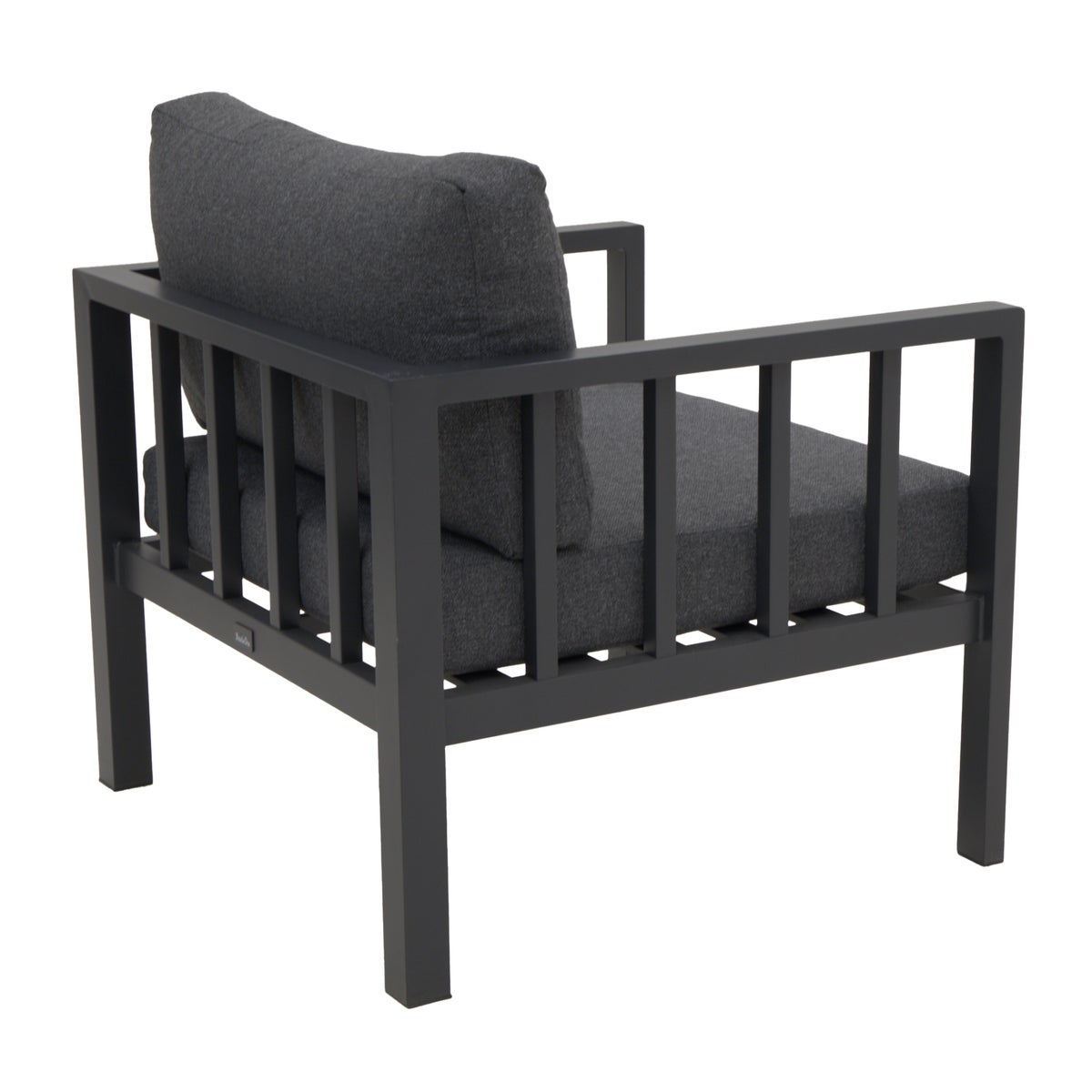 Stoel Trento antraciet met kussens Stoel Trento antraciet met kussens