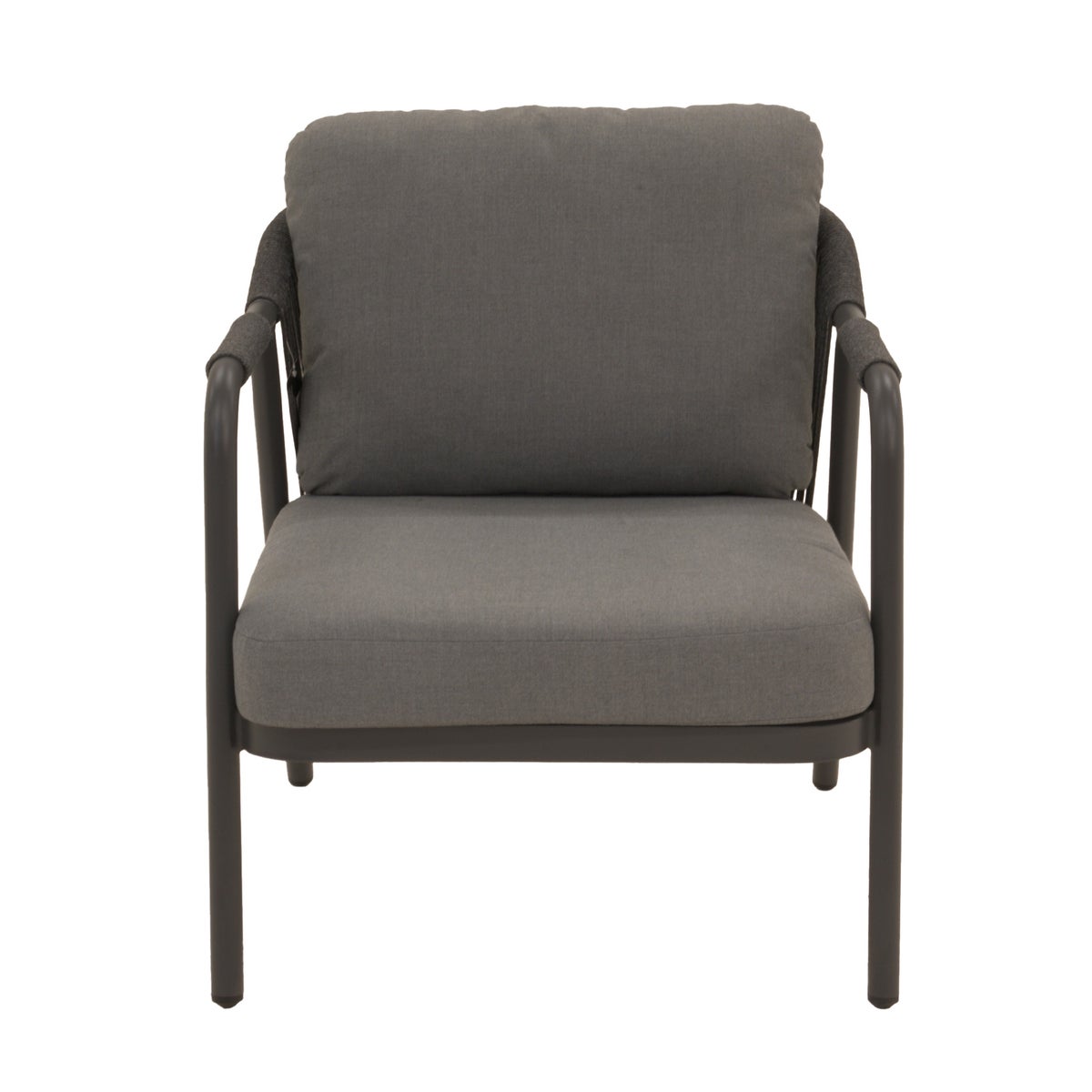 Loungeset Calanca antraciet met kussens Loungeset Calanca antraciet met kussens