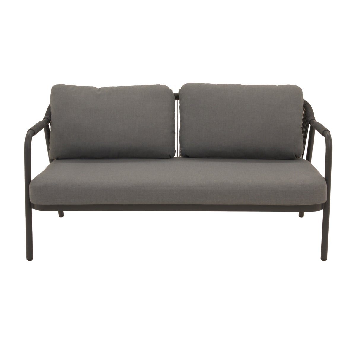 Loungeset Calanca antraciet met kussens Loungeset Calanca antraciet met kussens