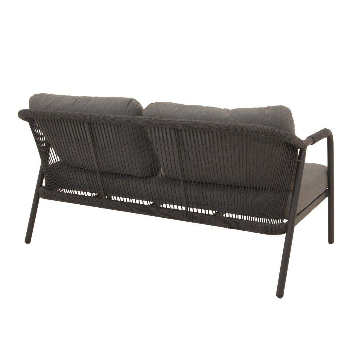 Loungeset Calanca antraciet met kussens Loungeset Calanca antraciet met kussens