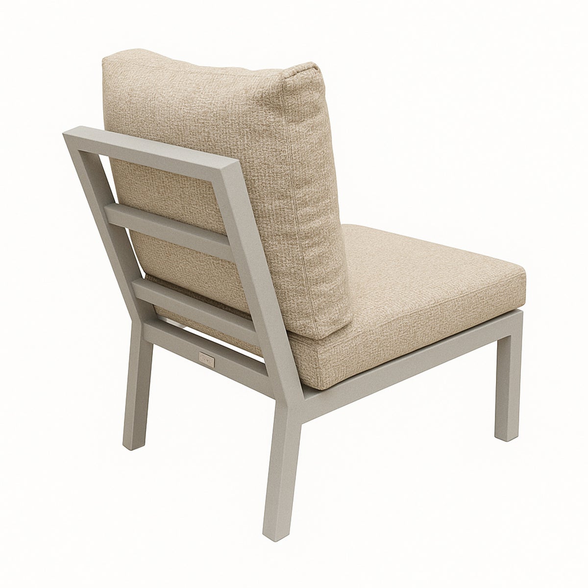 Tussenstuk Brozzi milky grey met kussens Tussenstuk Brozzi milky grey met kussens