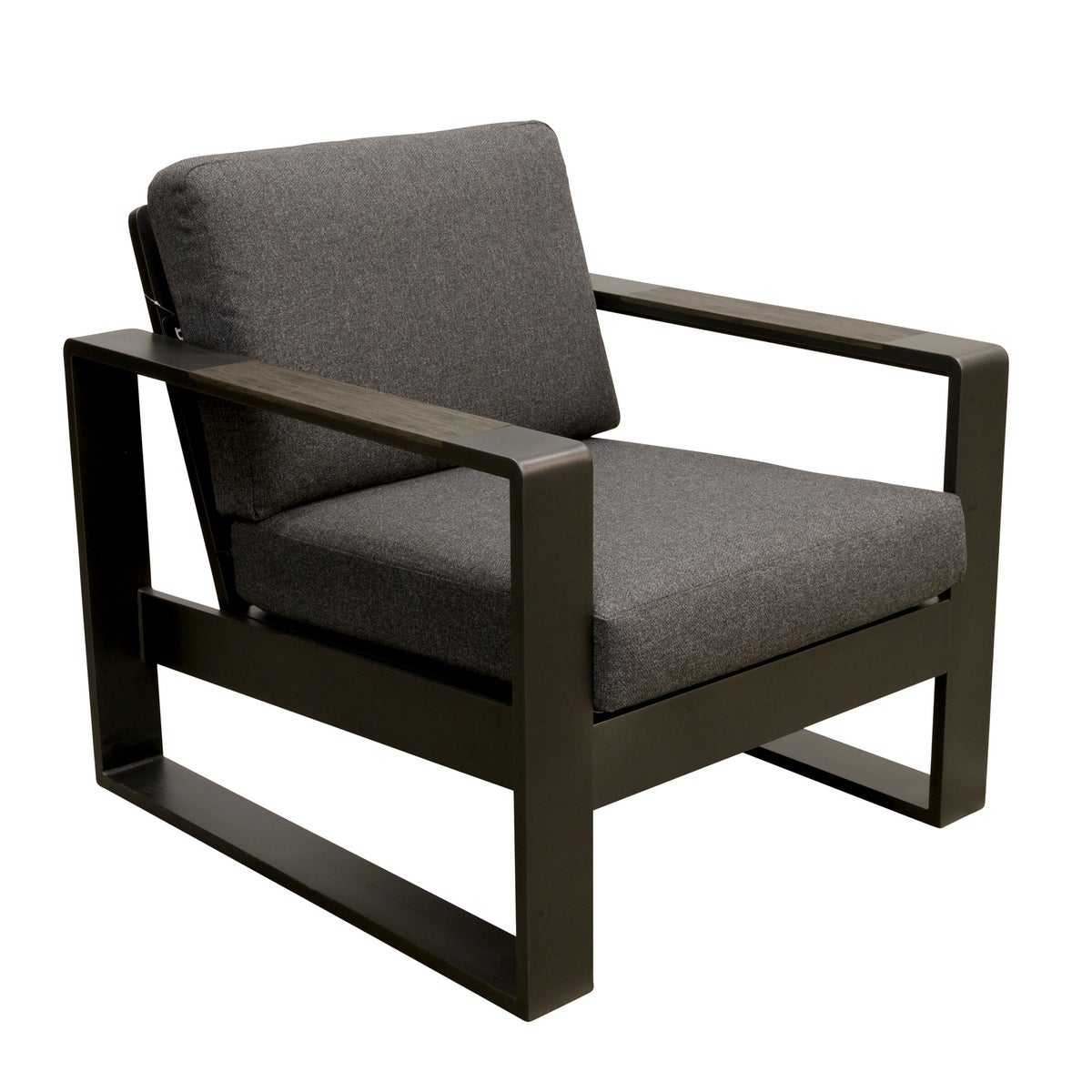 Stoel Malviza antraciet met kussens Stoel Malviza antraciet met kussens