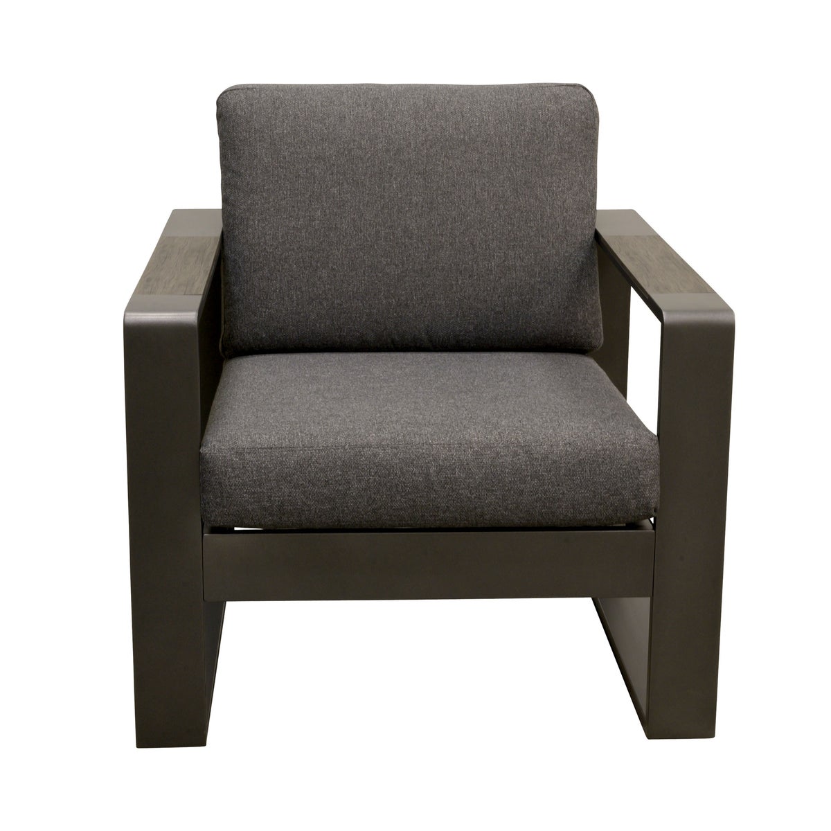 Stoel Malviza antraciet met kussens Stoel Malviza antraciet met kussens