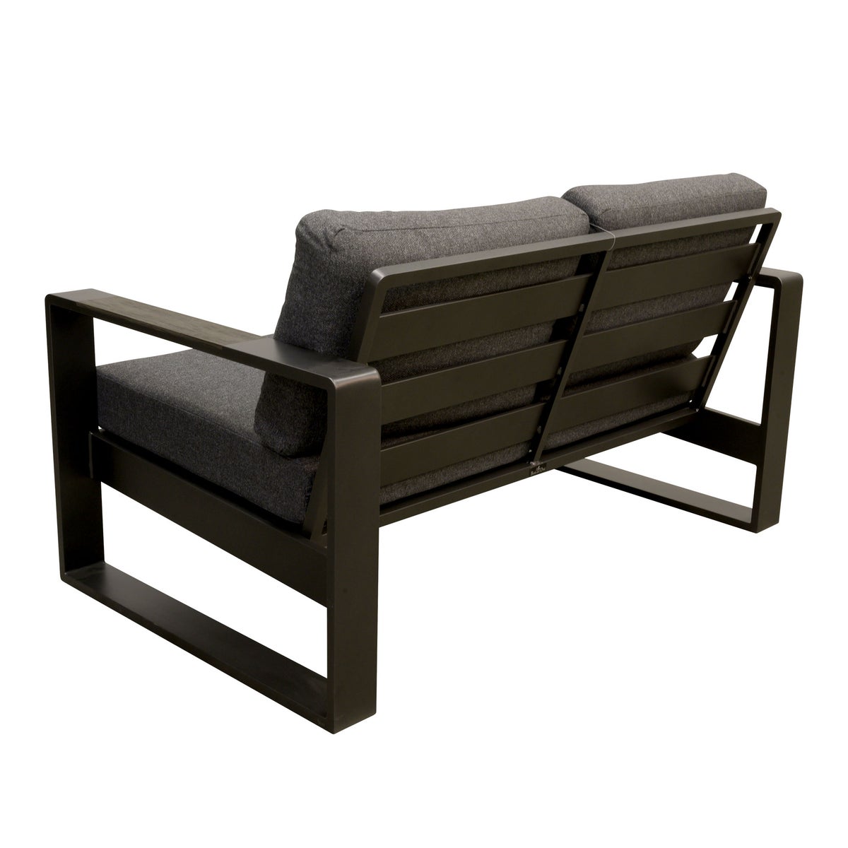 Bank 2-zit Malviza antraciet met kussens Bank 2-zit Malviza antraciet met kussens