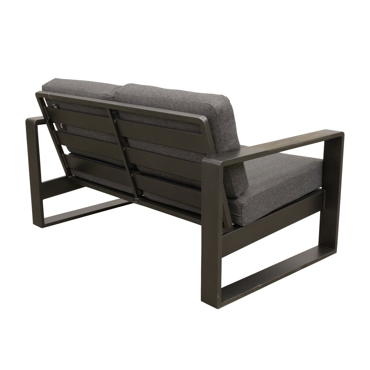 Bank 2-zit Malviza antraciet met kussens Bank 2-zit Malviza antraciet met kussens