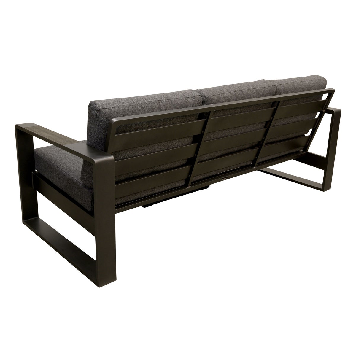 Bank 3-zit Malviza antraciet met kussens Bank 3-zit Malviza antraciet met kussens