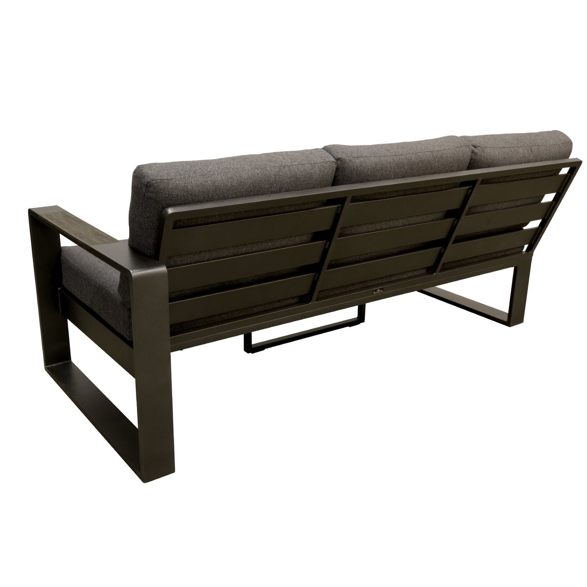 Bank 3-zit links Malviza antraciet met kussens Bank 3-zit links Malviza antraciet met kussens