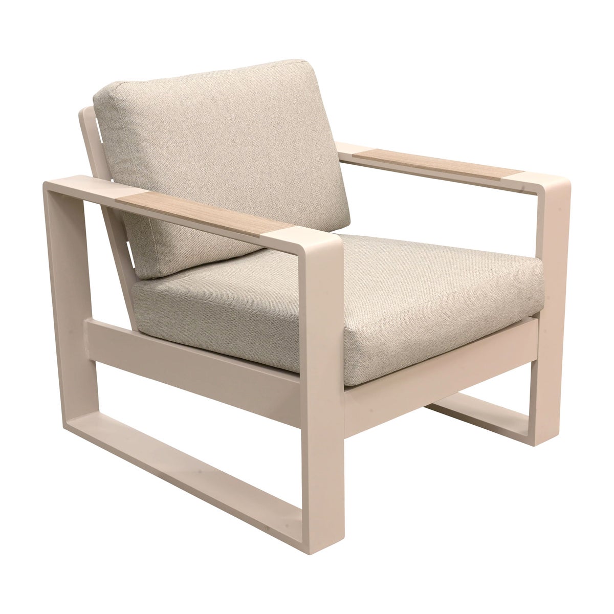 Stoel Malviza latte met kussens Stoel Malviza latte met kussens