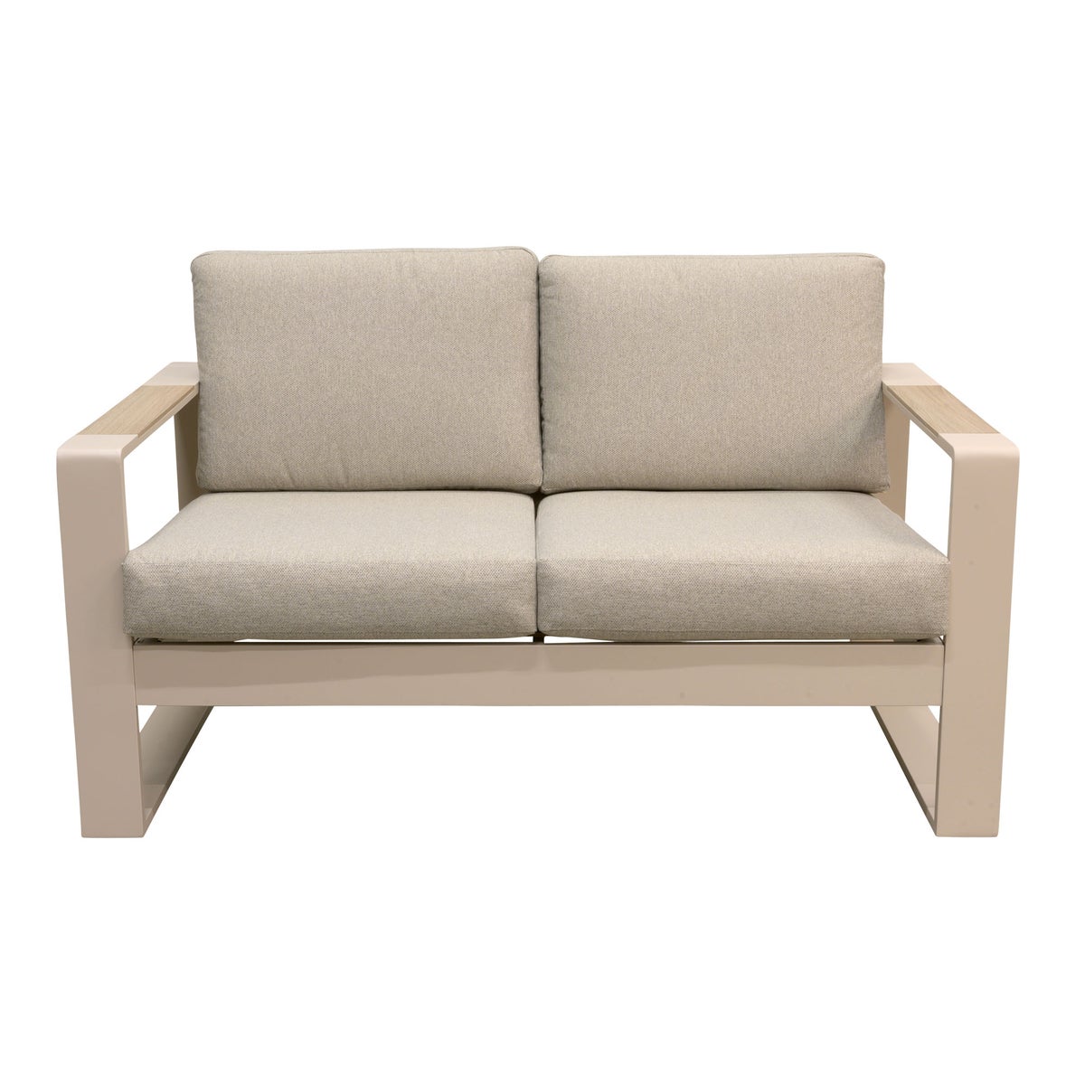 Bank 2-zit Malviza latte met kussens Bank 2-zit Malviza latte met kussens