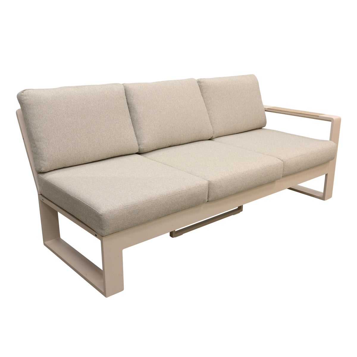 Bank 3-zit links Malviza latte met kussens Bank 3-zit links Malviza latte met kussens